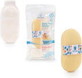 Hypoallergenic Natural Baby Sponge & Wash Cloth Set for Bath — Ultra-Soft, Gentle, Safe for Newborns, Infants & Sensitive Skin
