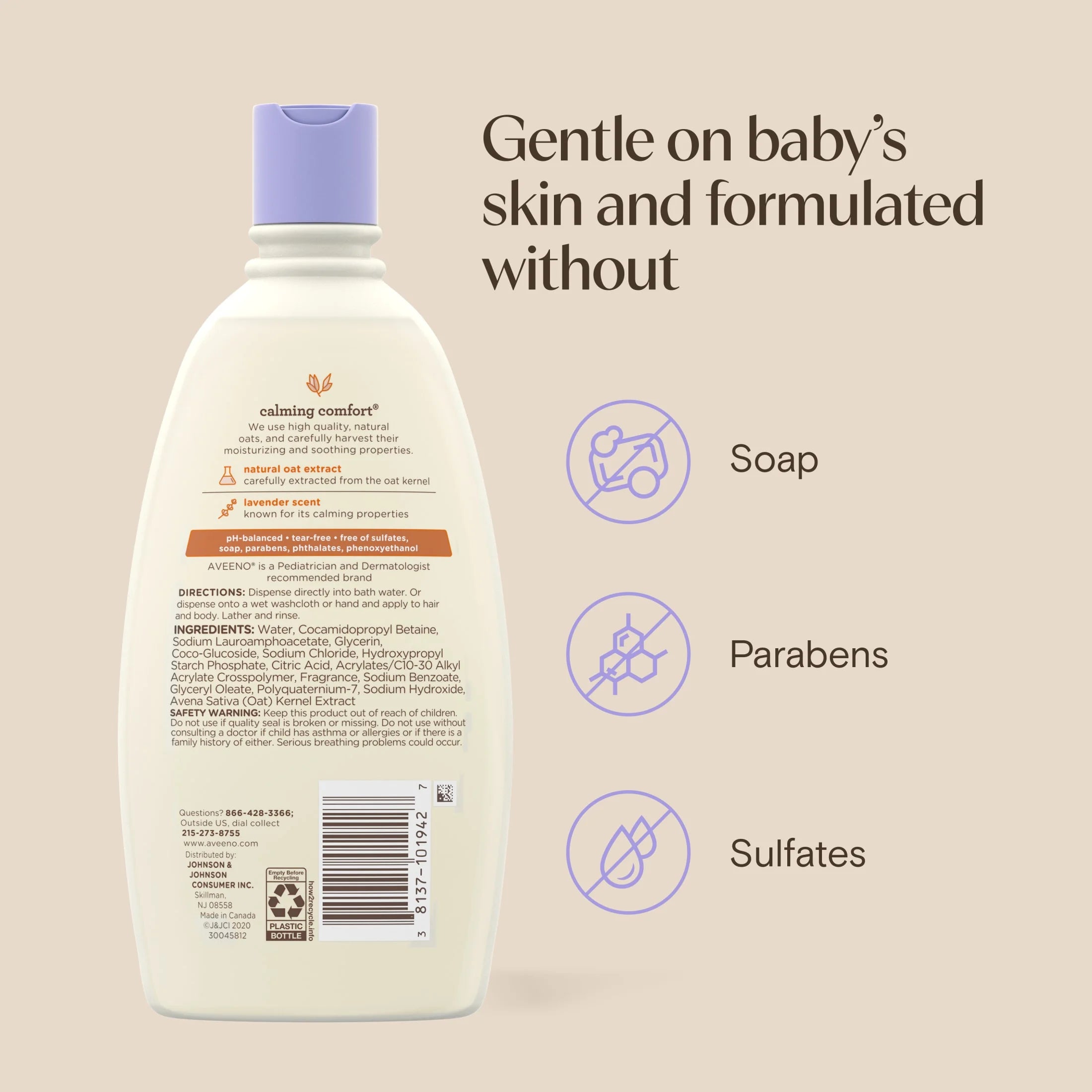 Baby Nighttime Calming Comfort Bath, 18 Fl Oz