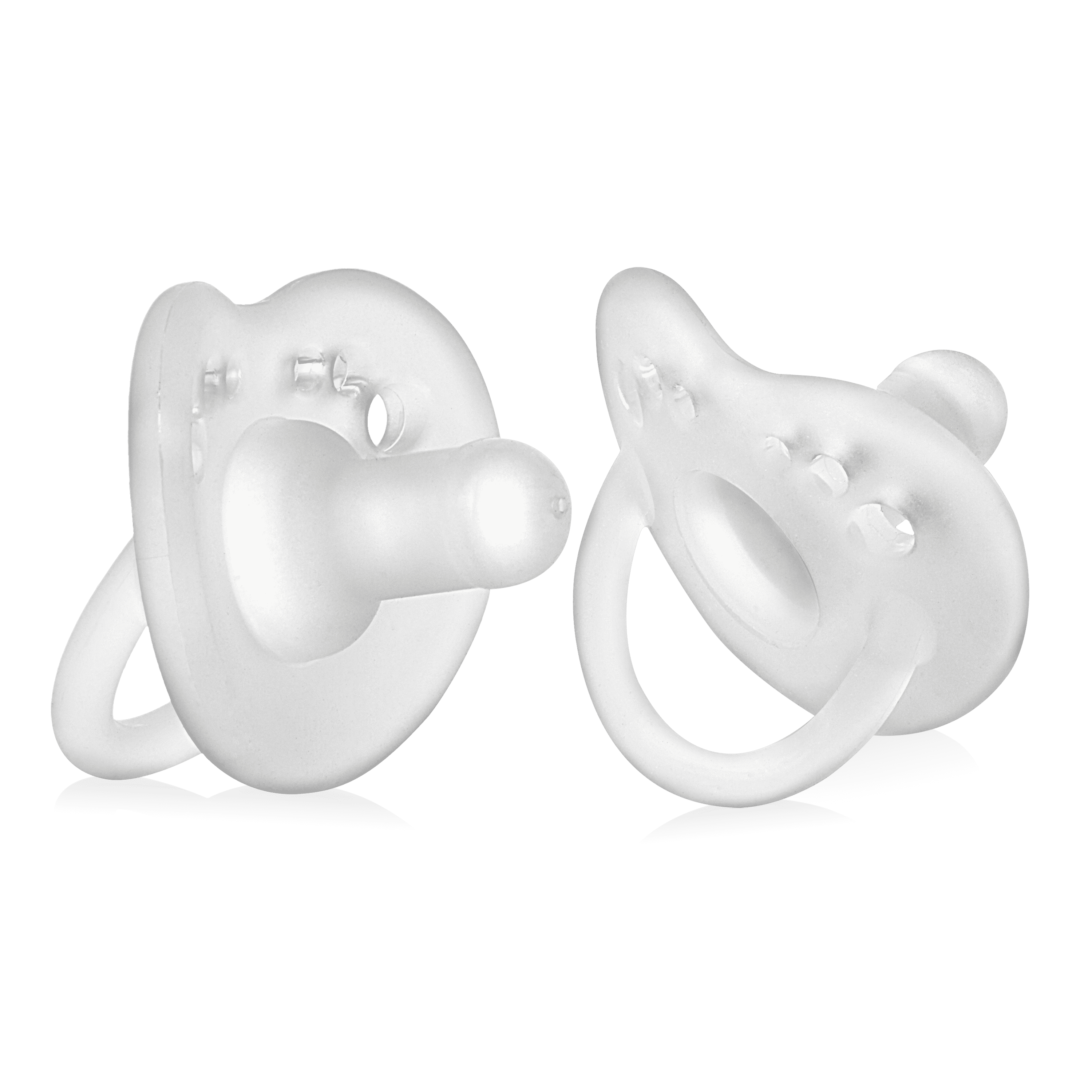 Evenflo Balance + Stage 1 Cylindrical Silicone Baby Pacifiers for Ages 0 Months+, Pack of 6