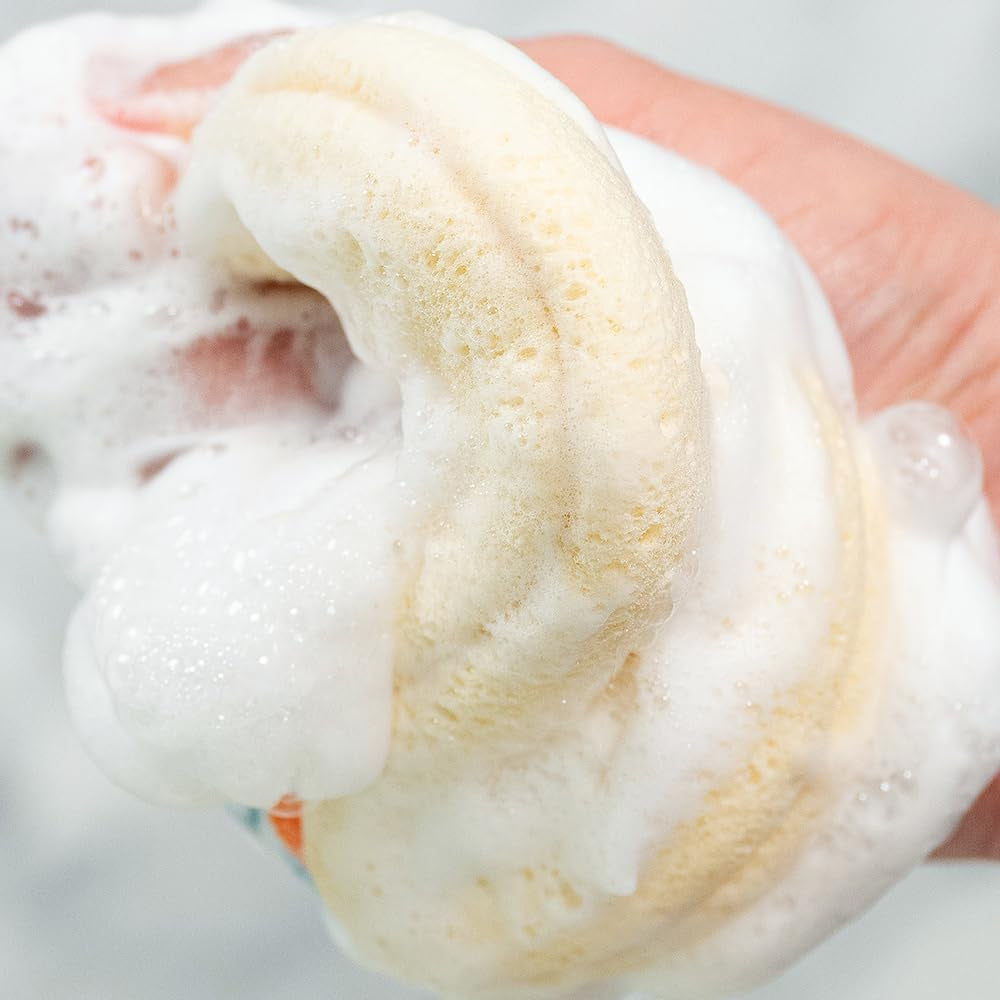 Hypoallergenic Natural Baby Sponge & Wash Cloth Set for Bath — Ultra-Soft, Gentle, Safe for Newborns, Infants & Sensitive Skin