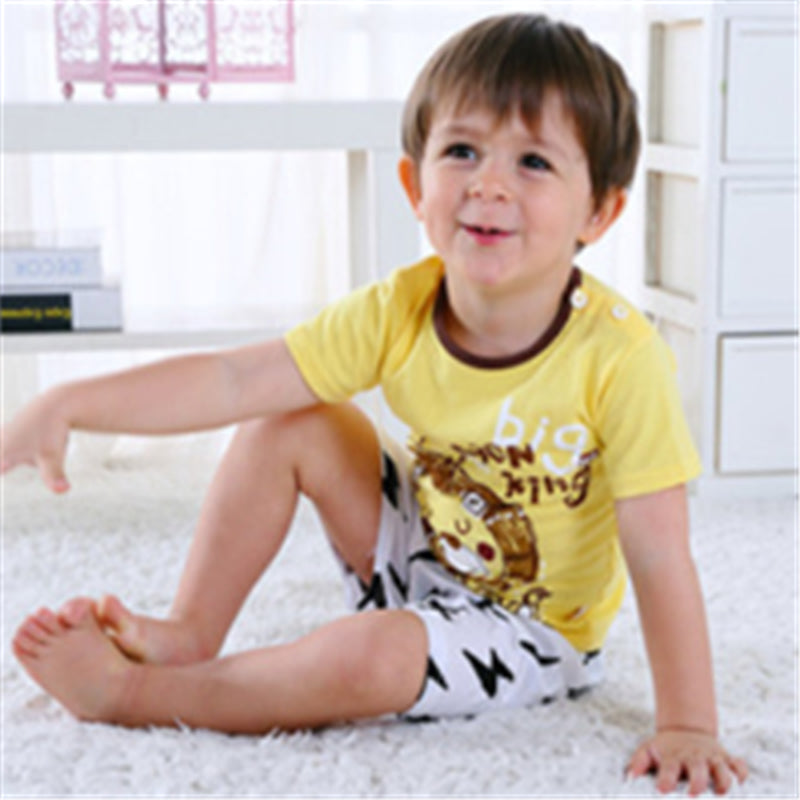 Cartoon Clothing Baby Boy Summer Clothes T-Shirt Baby Girl Casual Clothing Sets