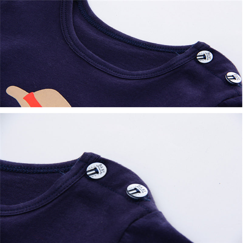Cartoon Clothing Baby Boy Summer Clothes T-Shirt Baby Girl Casual Clothing Sets