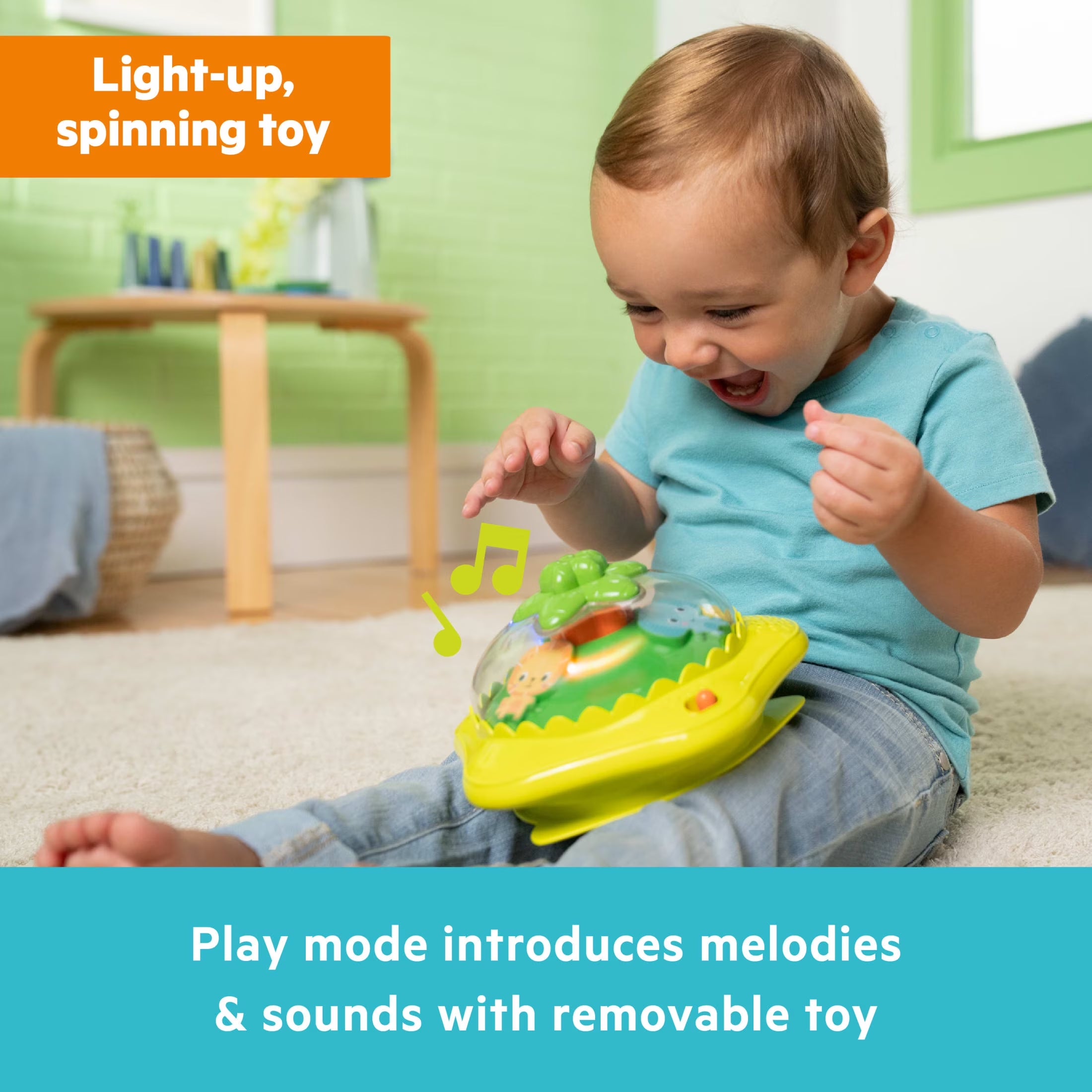 Wanderlights 2-In-1 Baby Walker for Infants, Blue, Green