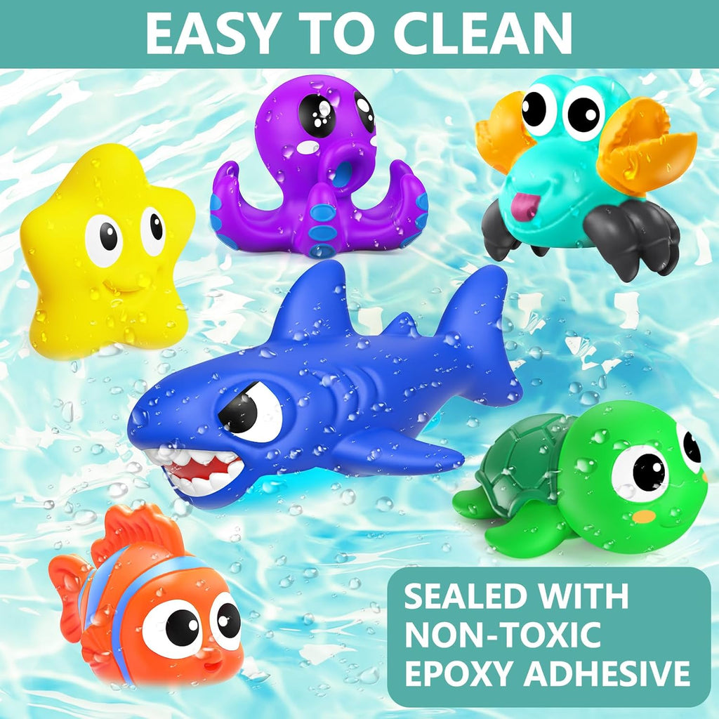 No Hole Mold Free Baby Bath Toys for Kids Ages 1-3,Water Toys for Babies and Tod